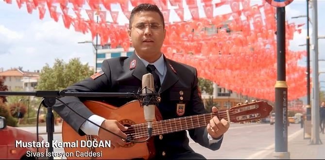 Jandarma personelinden anlamlı klip