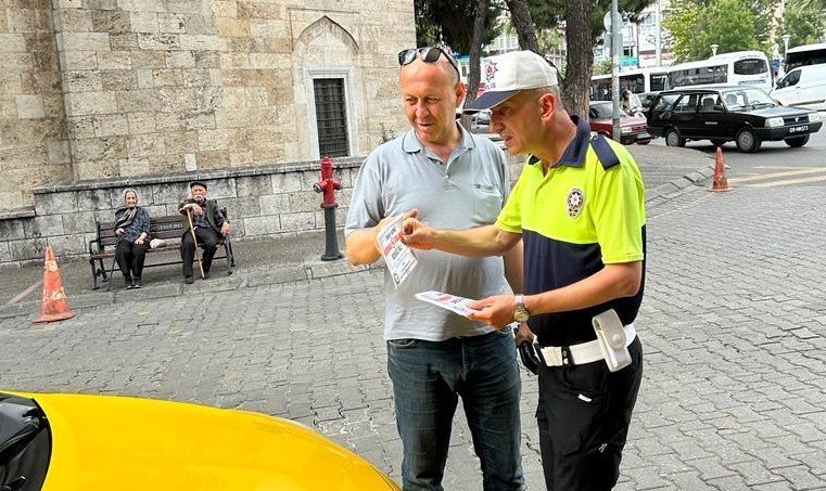 Aydın’da trafik ekiplerinden sürücülere ’korna çalmayın’ çağrısı