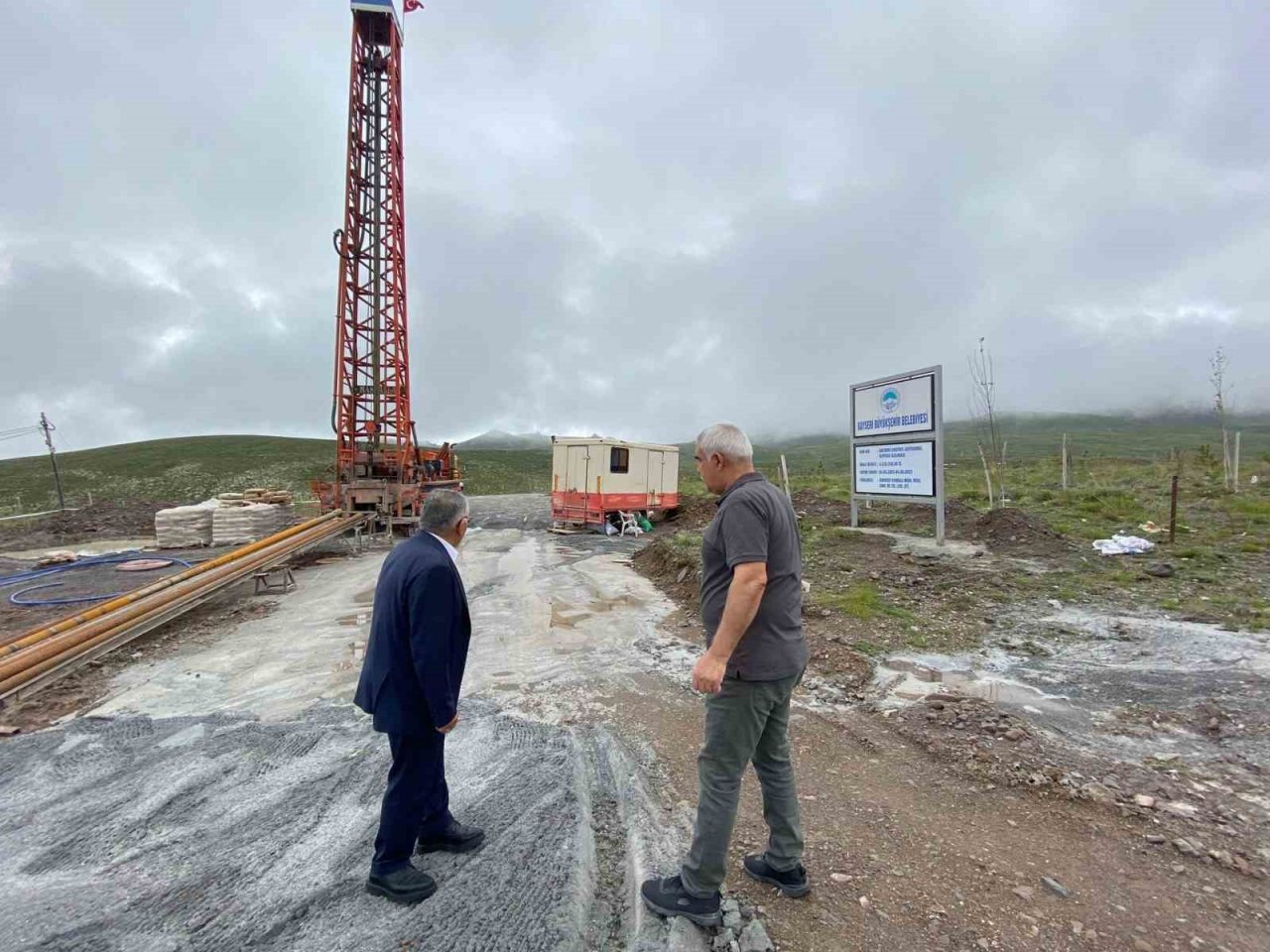 Başkan Büyükkılıç’tan Erciyes’te jeotermal sondaj incelemesi