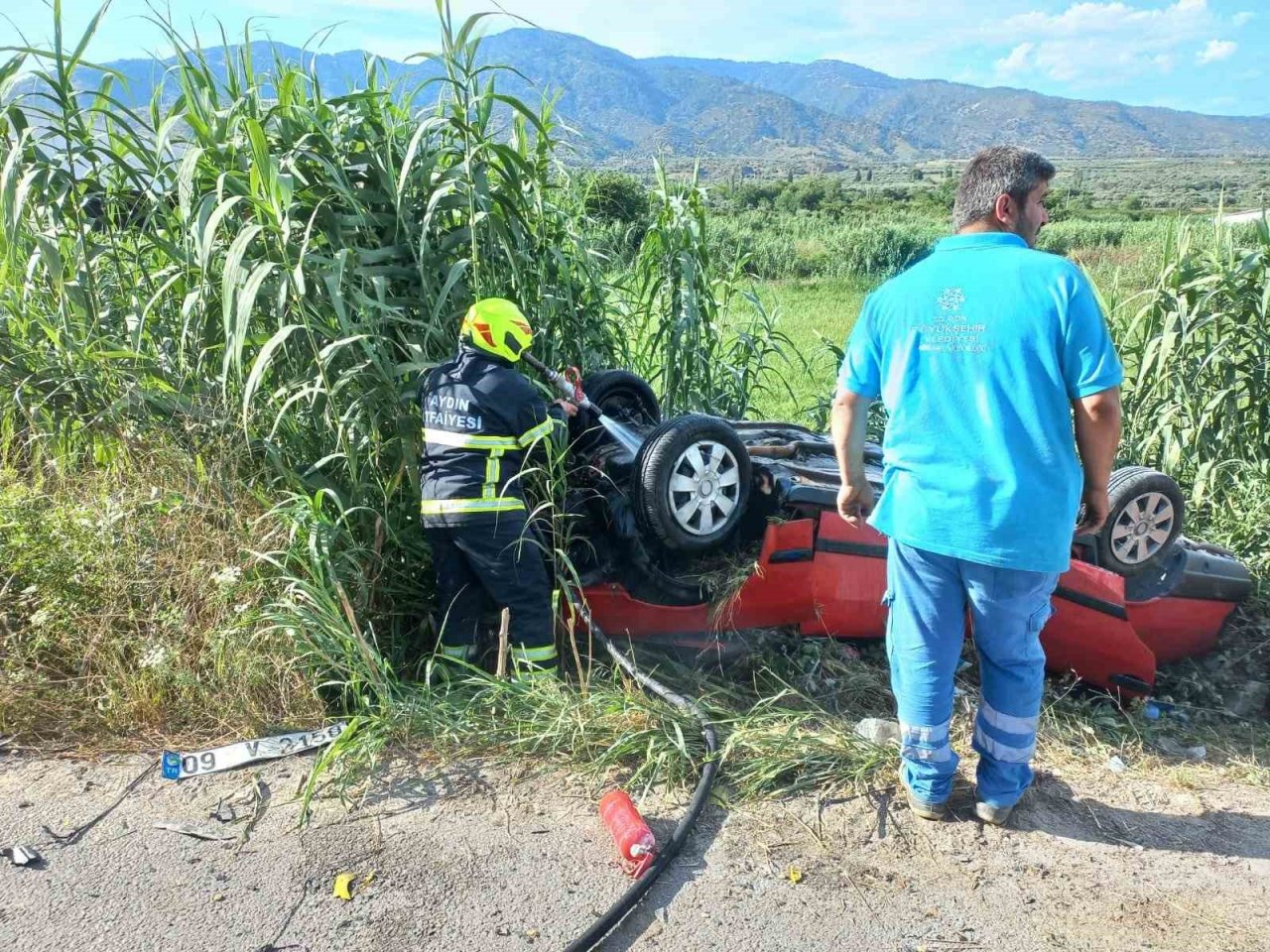 Kuyucak’ta trafik kazası: 2’si çocuk 4 yaralı