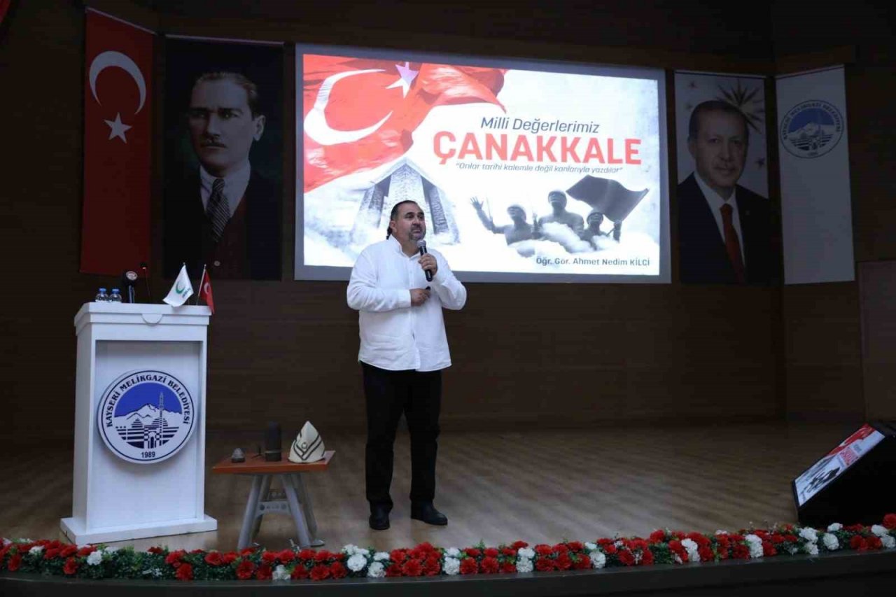 Melikgazi’de gençlere özel ‘Milli Değerlerimiz Çanakkale’ konferansı
