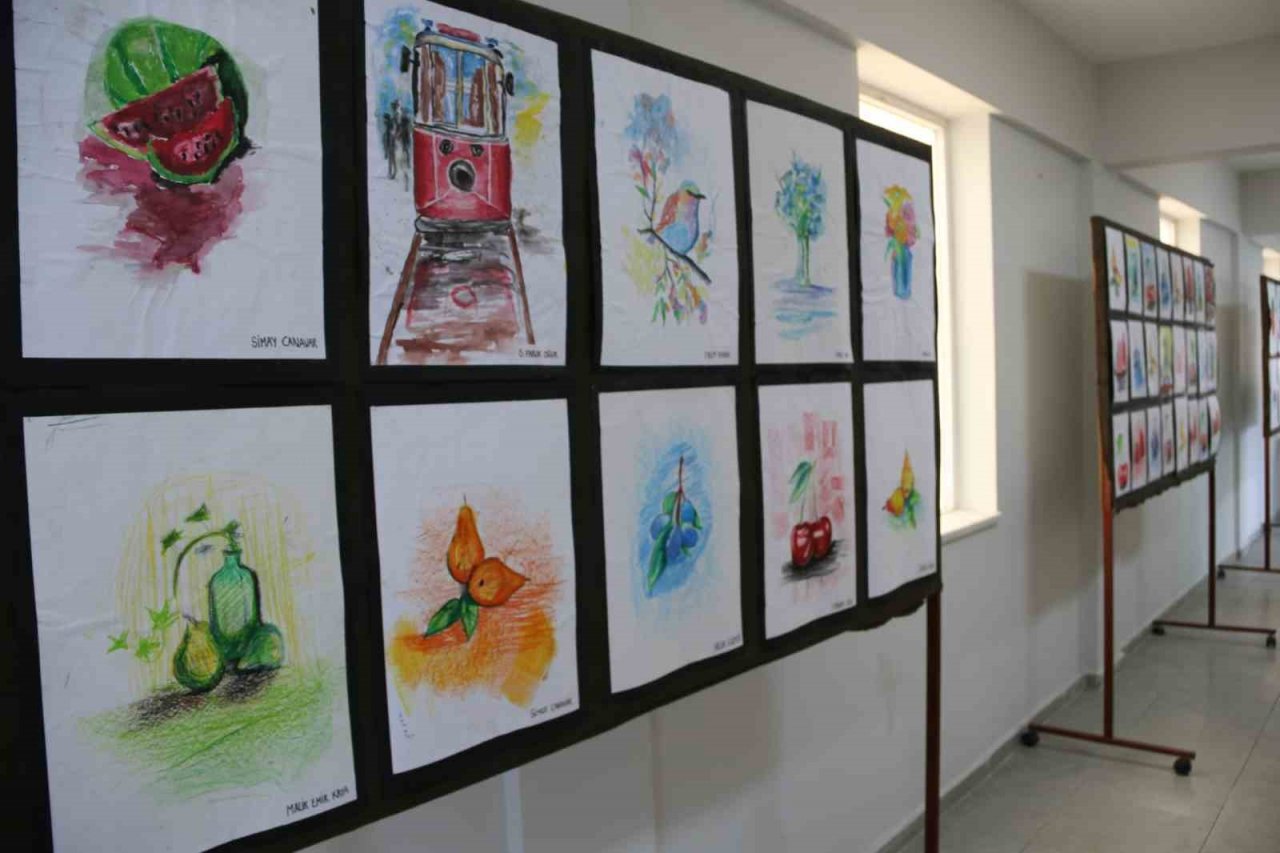 Ortaklar Genç Ofis’te yıl sonu resim sergisi ve gösteriler düzenlendi