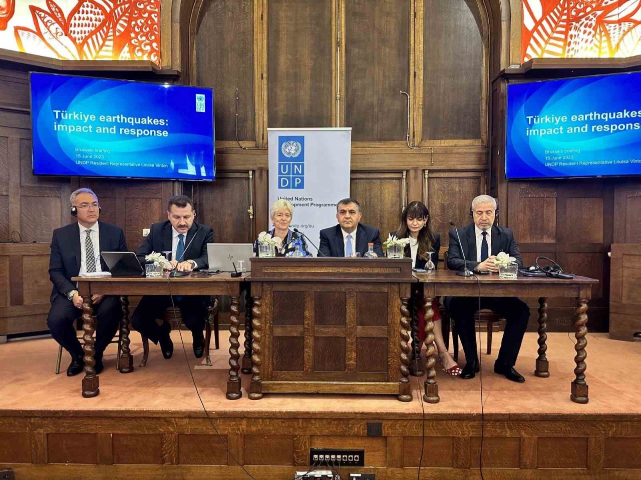 Depremde Gaziantep’e yapılan çalışmalar Bürüksel’de anlatıldı