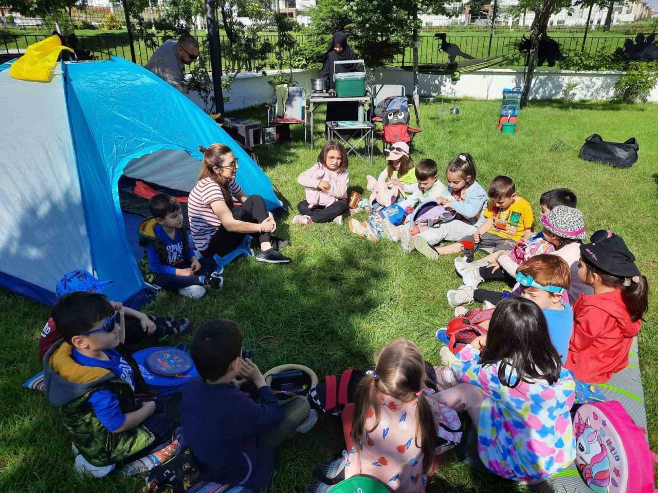 Minikler doğada yaşam eğitimi aldı