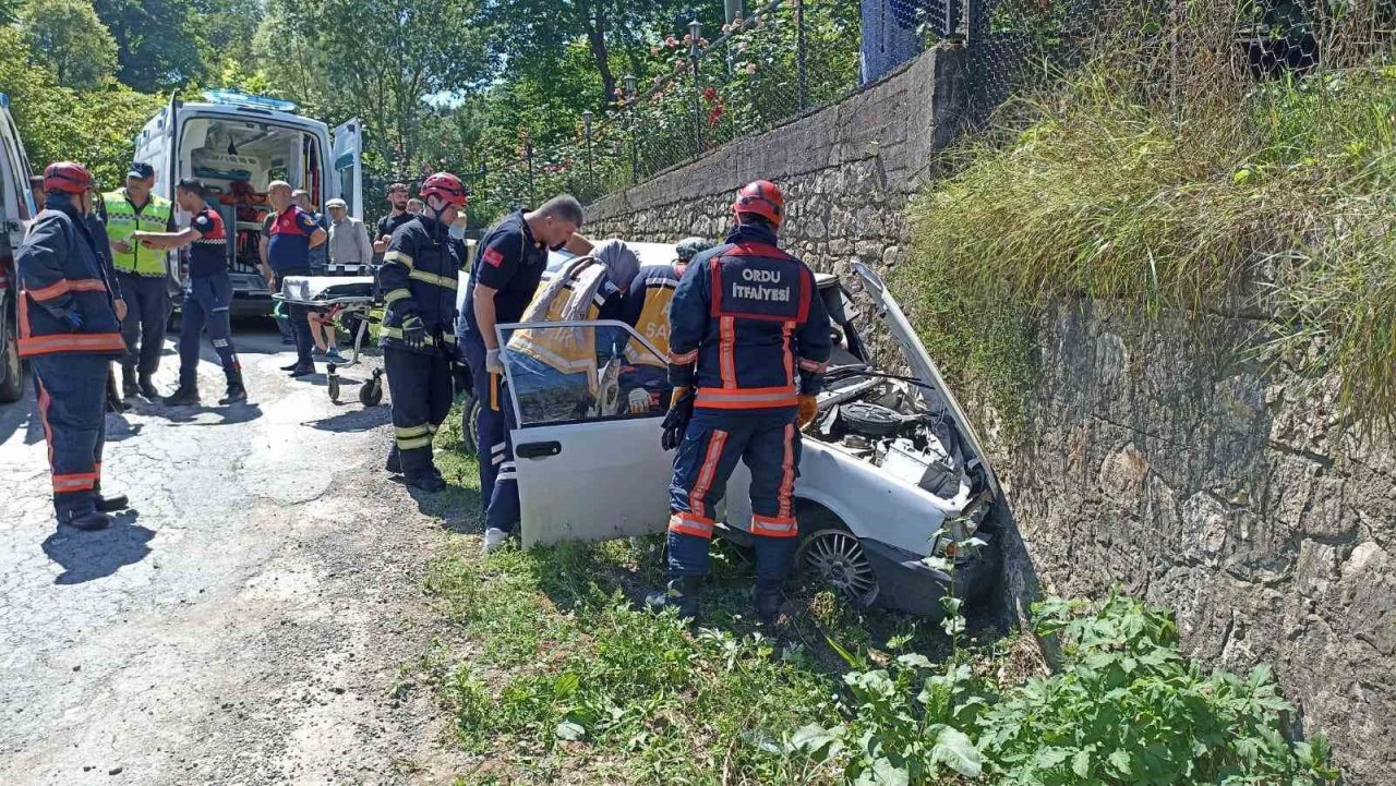 Ordu’da trafik kazası: 1 ölü, 1 yaralı