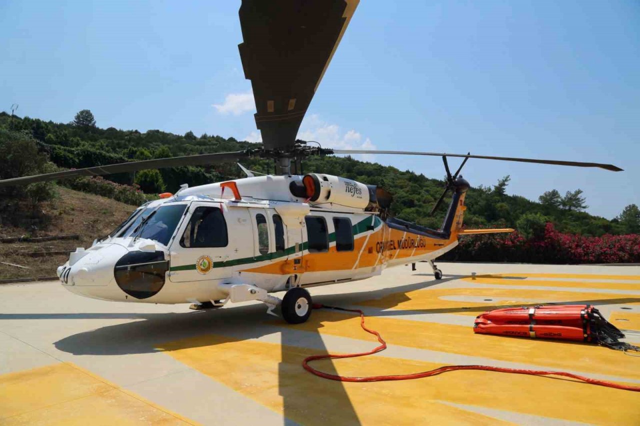 T-70 yangın söndürme helikopteri ‘Nefes’ Muğla’da göreve başladı