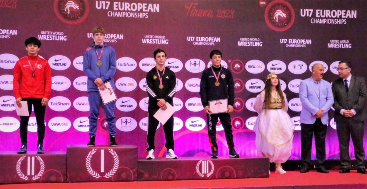 Torku Şekersporlu milli güreşçi Halil Çınar Avrupa ikincisi oldu