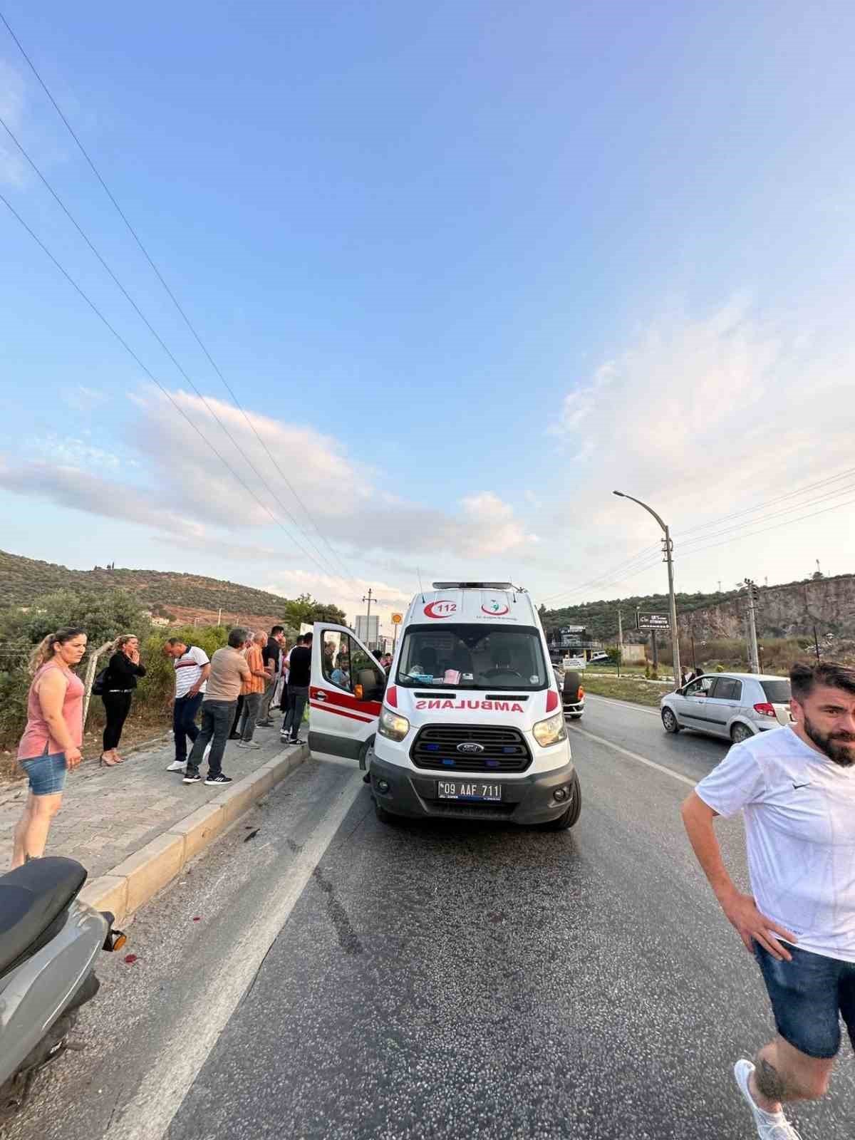 Kuşadası’nda trafik kazası: 1 yaralı