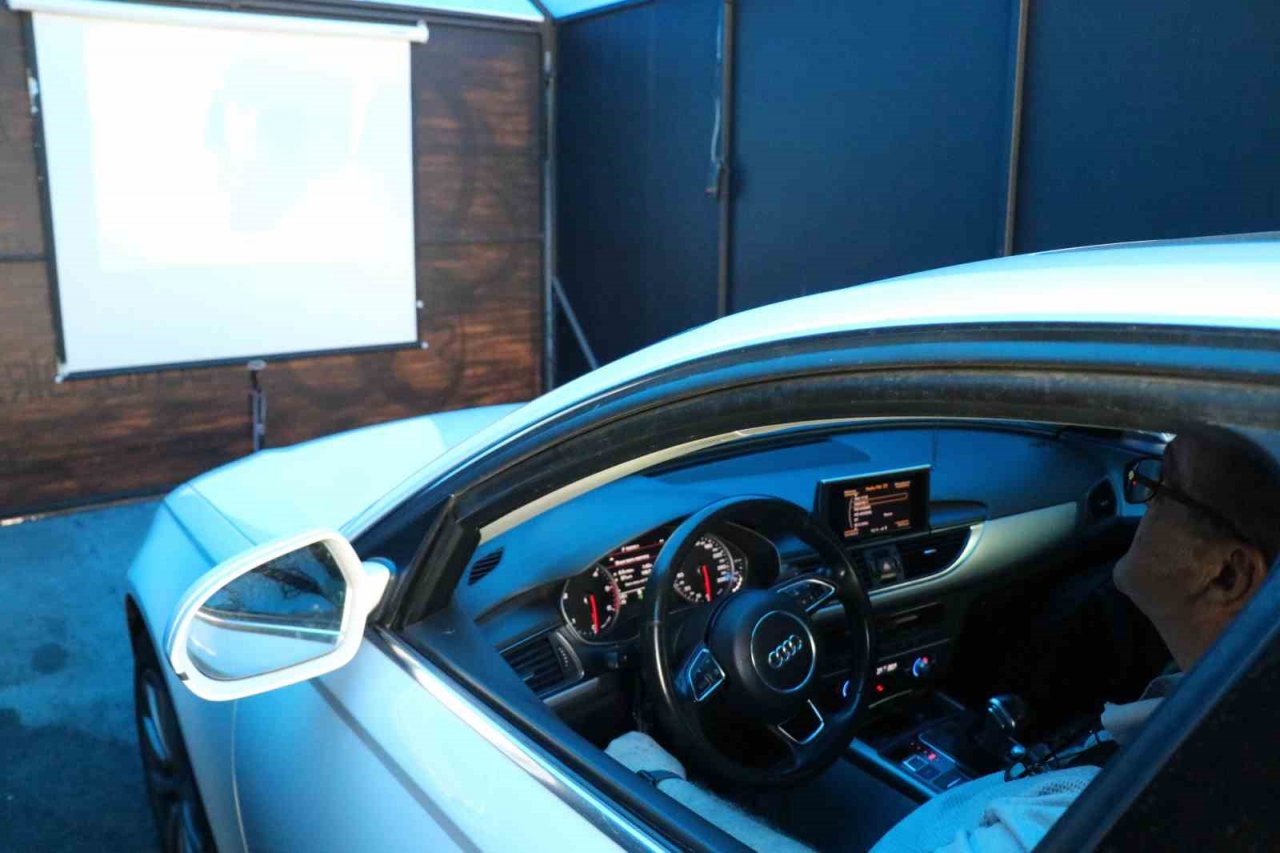 Bolu’da dikkat çeken polis uygulaması: Yaşam tüneli oluşturuldu