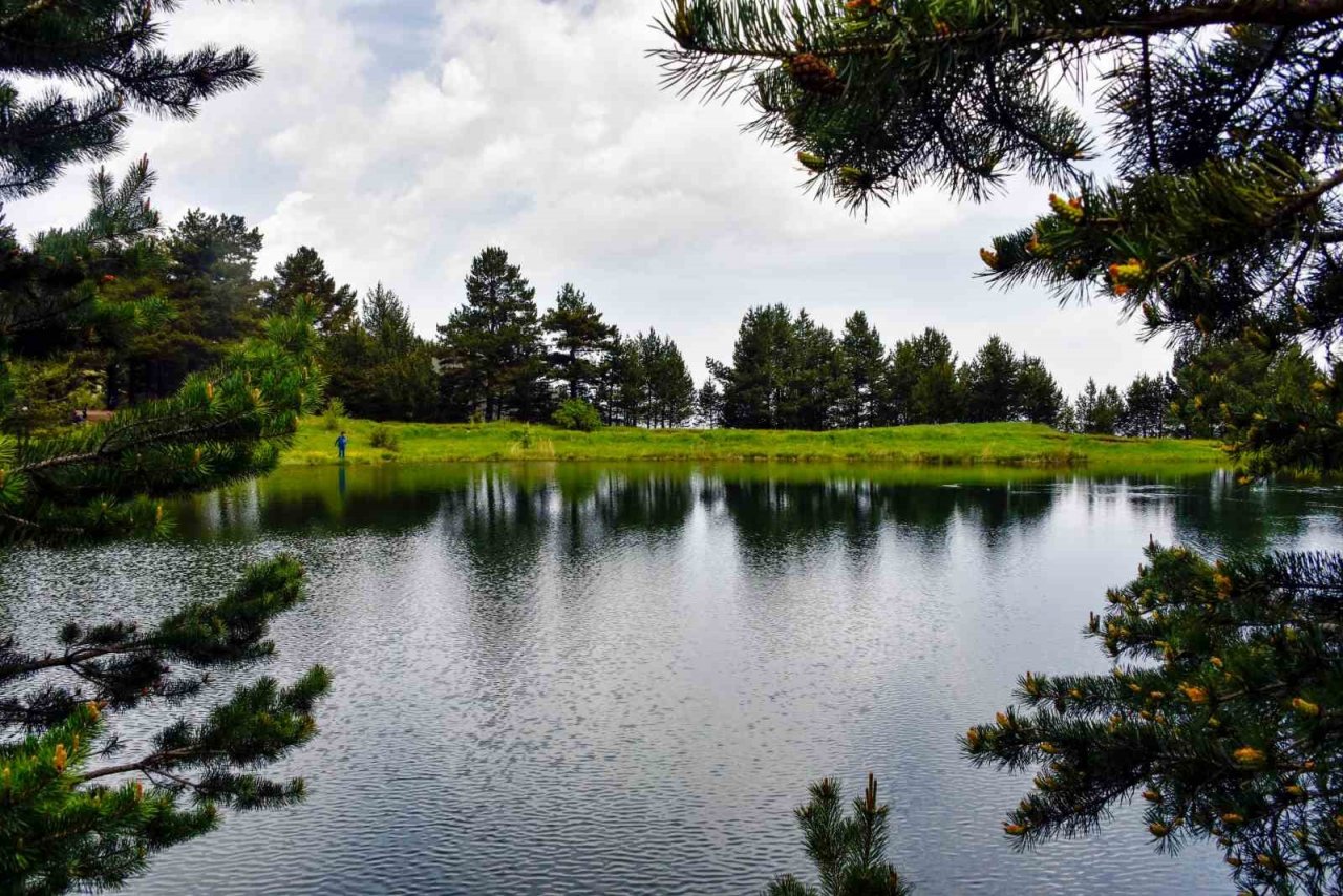 Altınpınar Gölüne ziyaretçi akını