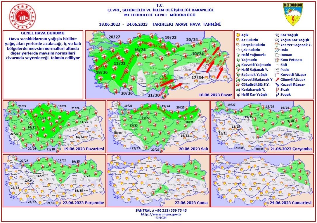 Samsun, Sinop ve Ordu’da sağanak yağış uyarısı