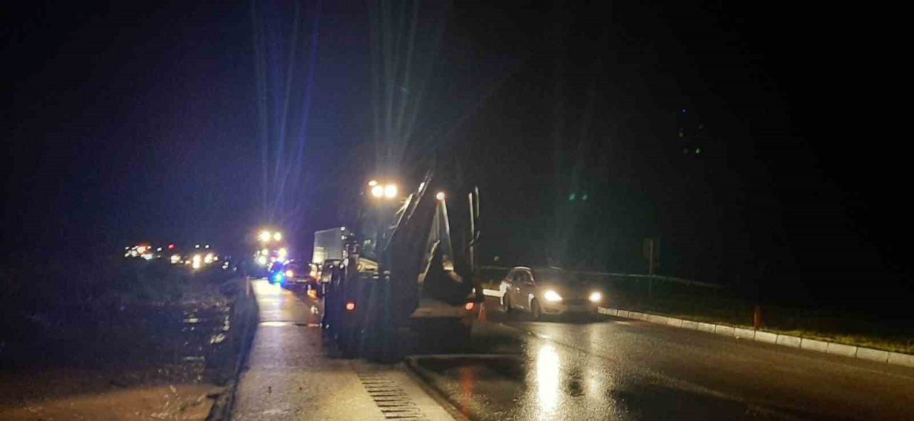 Selde kapanan Osmancık-Merzifon karayolu araç trafiğine açıldı