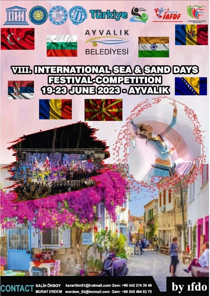 8. Ayvalık Deniz-Kum-Güneş ve Halk Dansları Festivali başlıyor