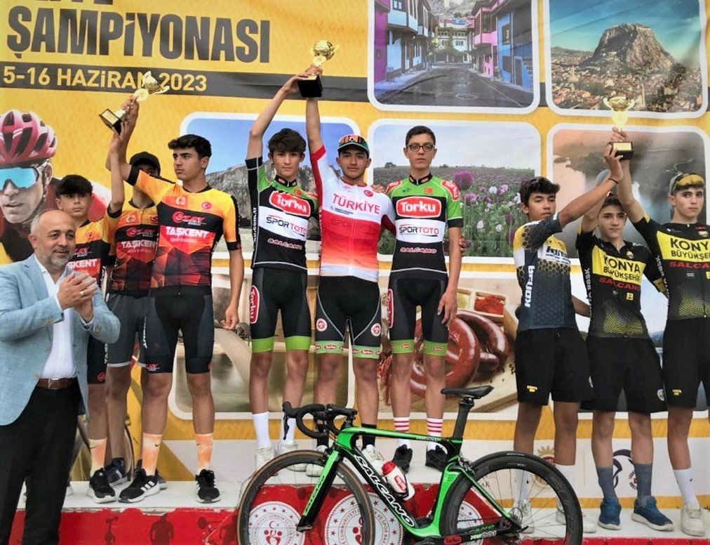 Torku Şekersporlu pedallardan üç şampiyonluk