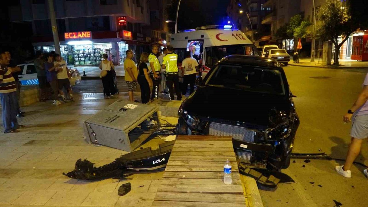 ATV ile otomobil çarpıştı, mahalle karanlığa büründü