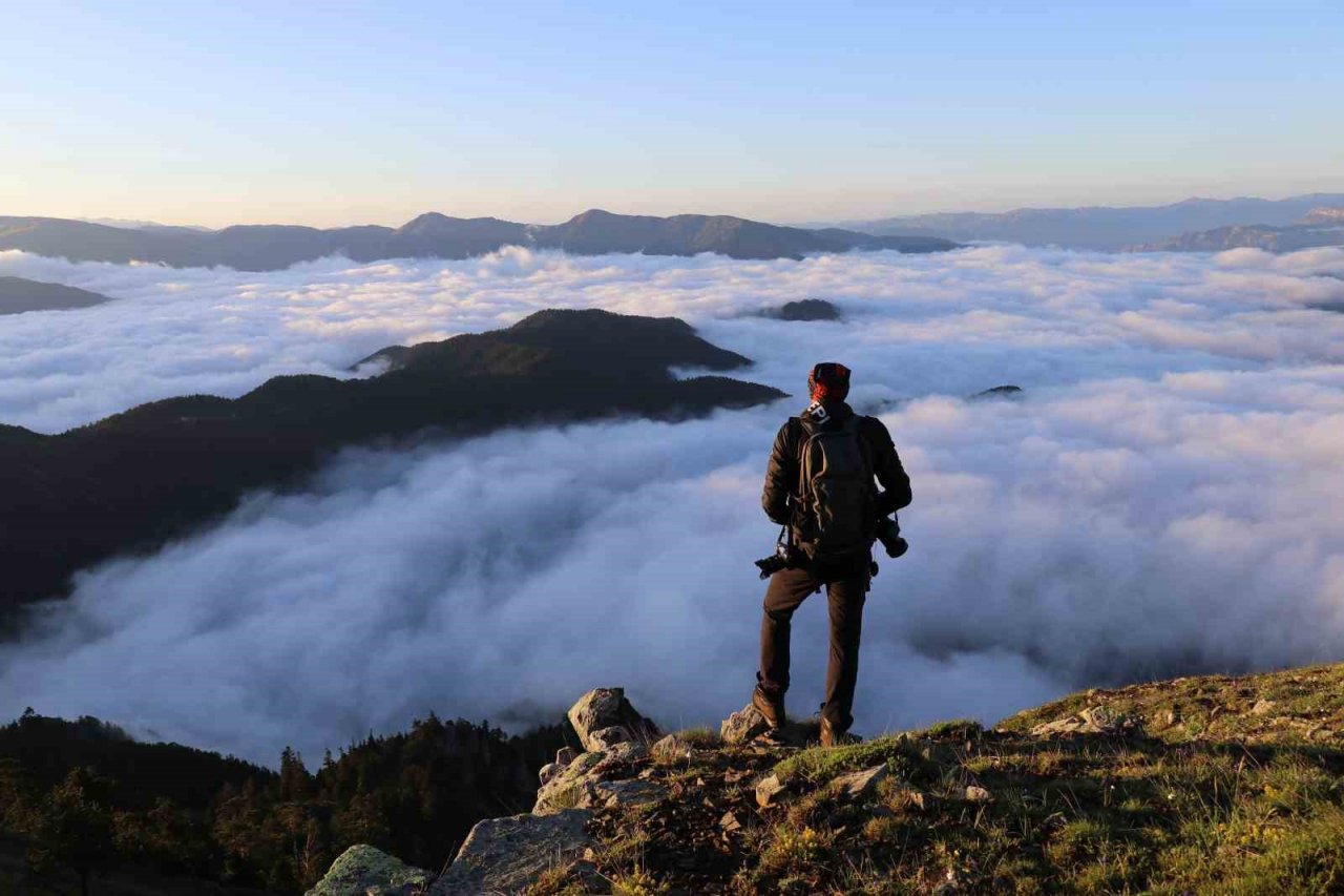 Gümüşhane’de eşsiz sis denizi manzarası