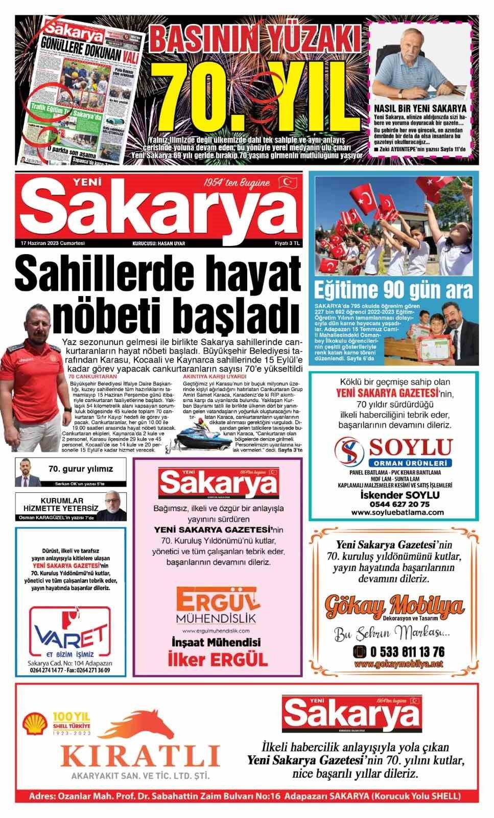 Sakarya’da el değiştirmeden yayın hayatını sürdüren tek gazete