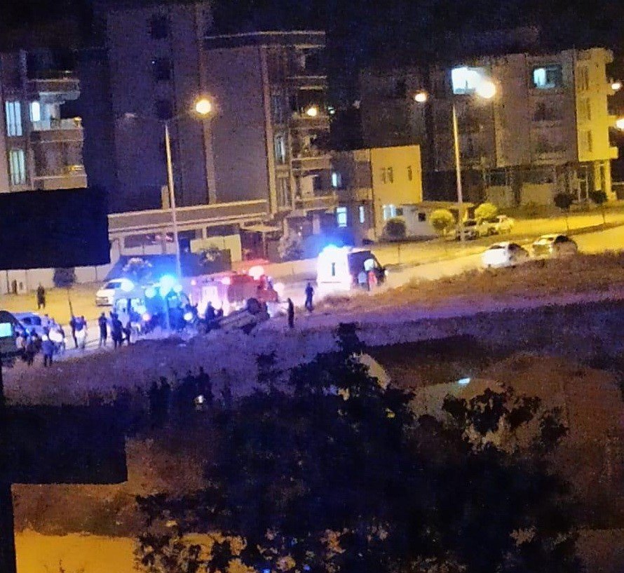 Kontrolden çıkan otomobil takla attı: 1 yaralı