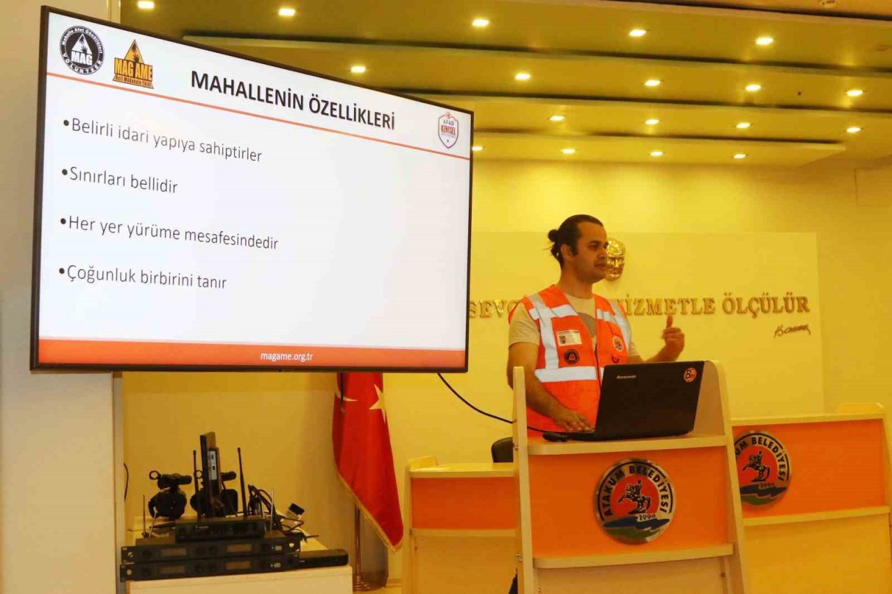 Atakum’da afet eğitimi