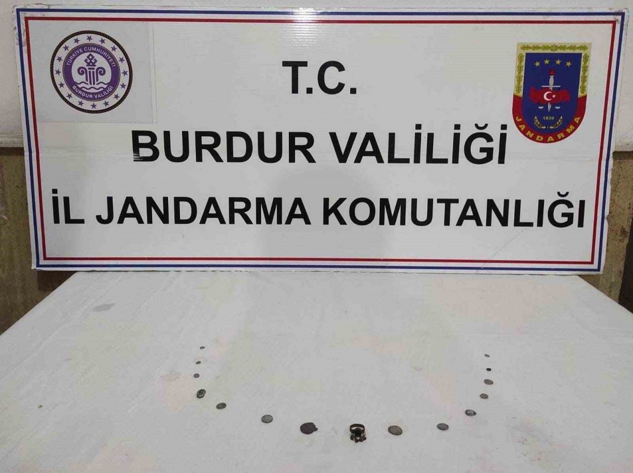 Burdur’da tarihi eser operasyonu