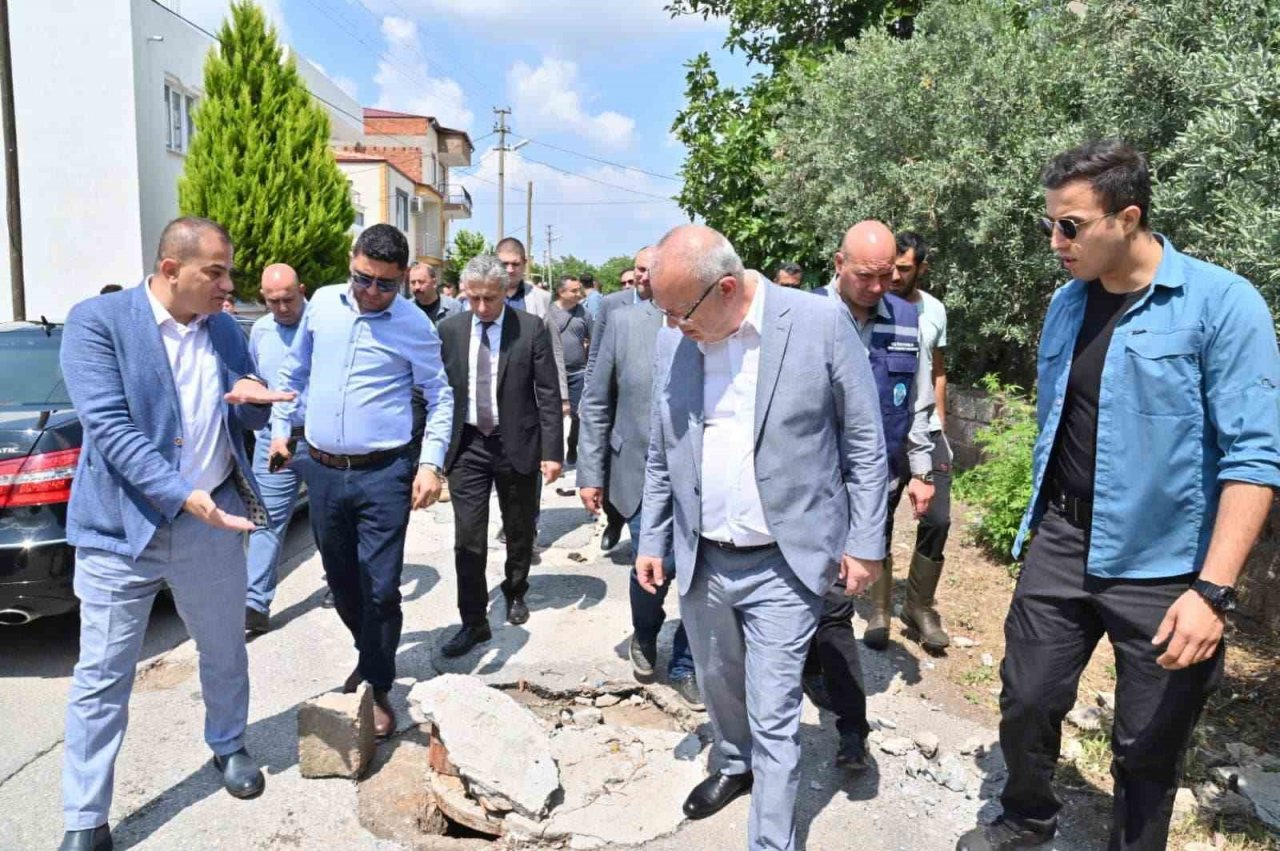 Başkan Ergün, Akhisar’daki çalışmaları yakından takip ediyor