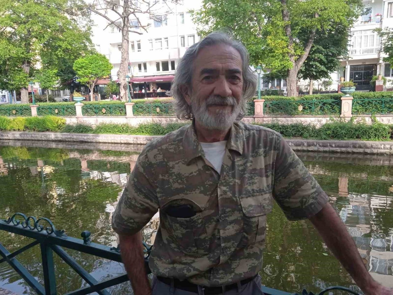 Porsuk’un kenarında emekli vatandaşların balık tutma keyfi