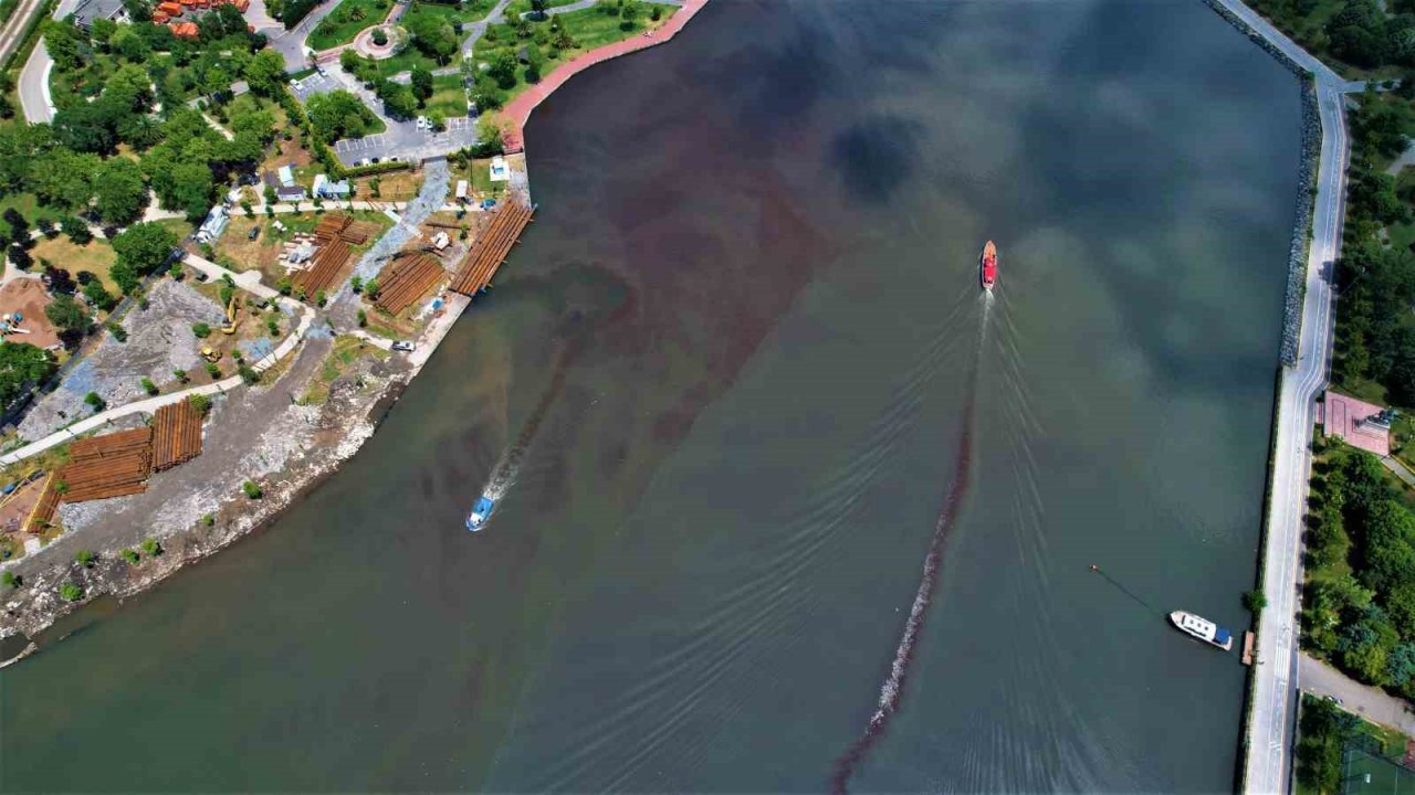 Haliç’te korkutan görüntü