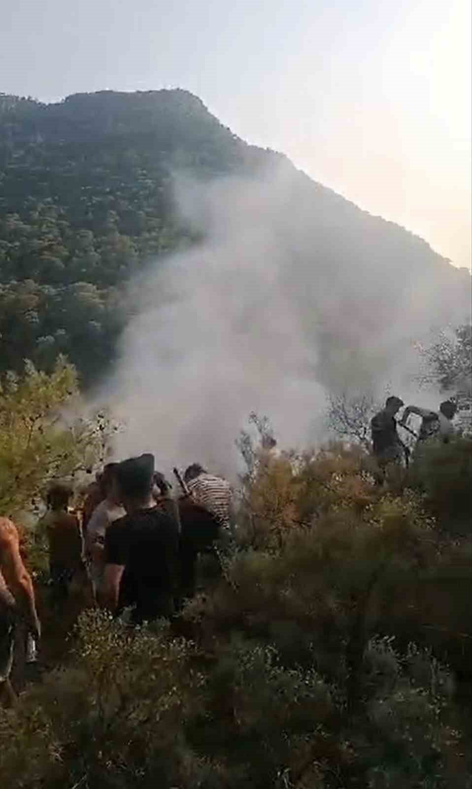 Fethiye’de orman yangını