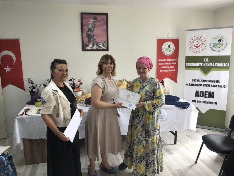 Kaymakam Memiş, sertifika törenine katıldı