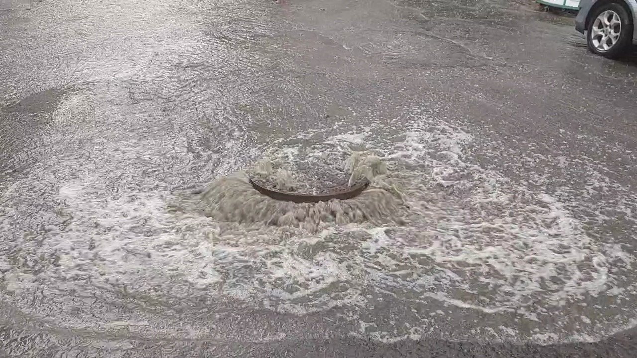 Tekirdağ’da gökyüzünden su boşaldı