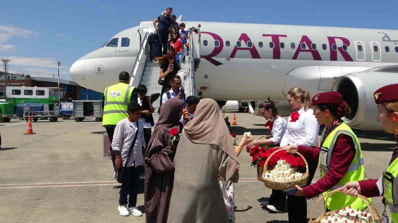 Trabzon Havalimanı’nda turizm sezonu yoğunluğu başladı