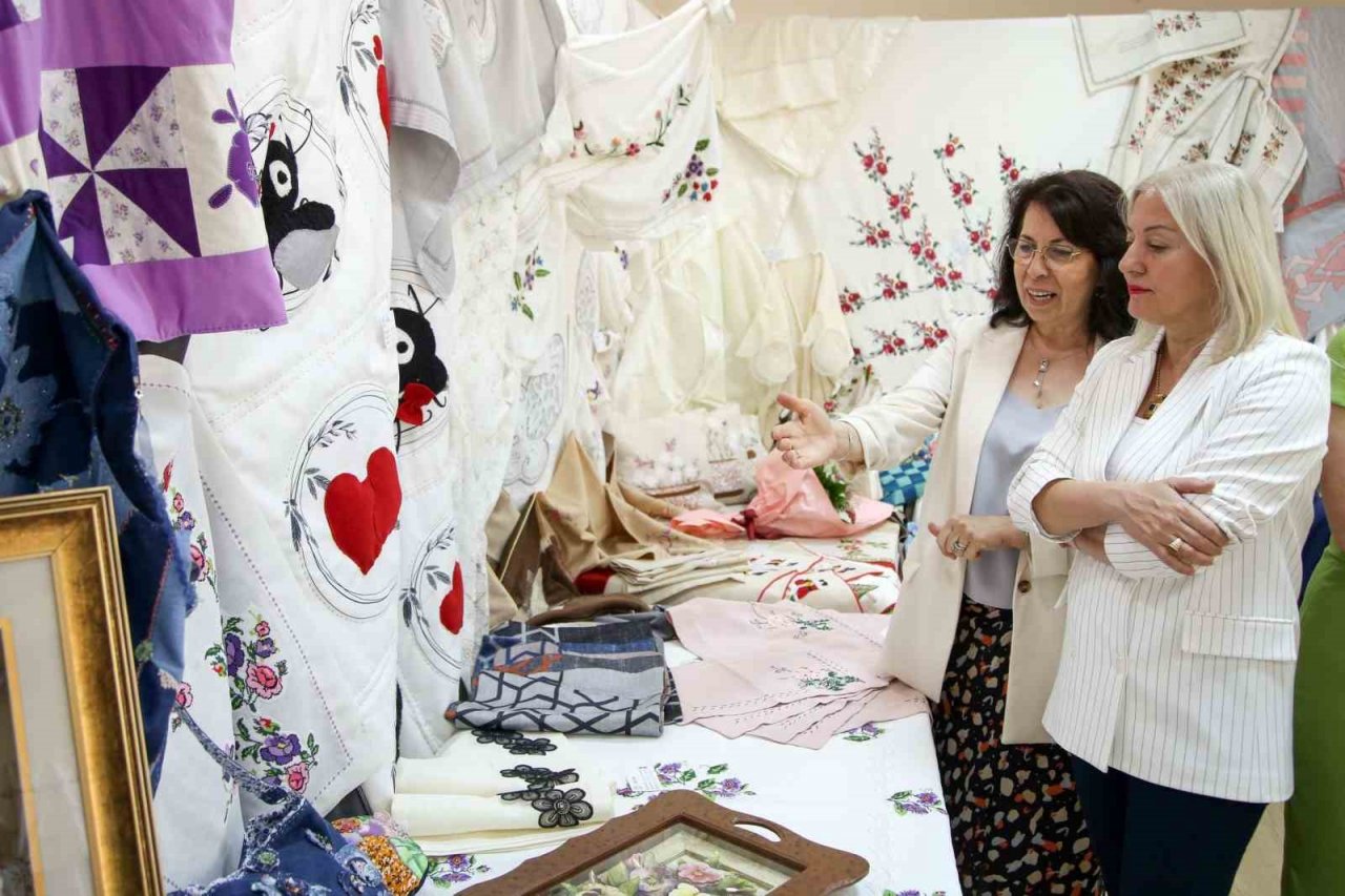 NİLSEM kursiyerlerinin eserleri göz kamaştırdı