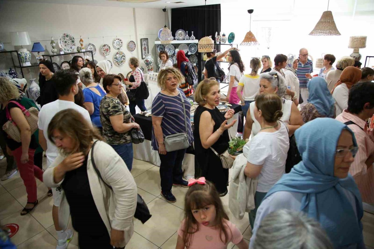 NİLSEM kursiyerlerinin eserleri göz kamaştırdı