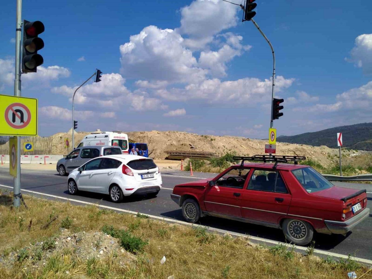 Ani fren kaza getirdi: 1 yaralı