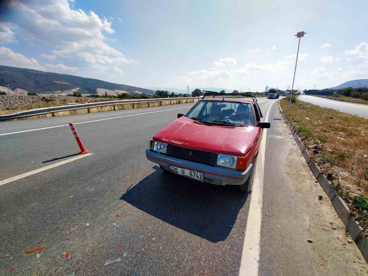 Ani fren kaza getirdi: 1 yaralı