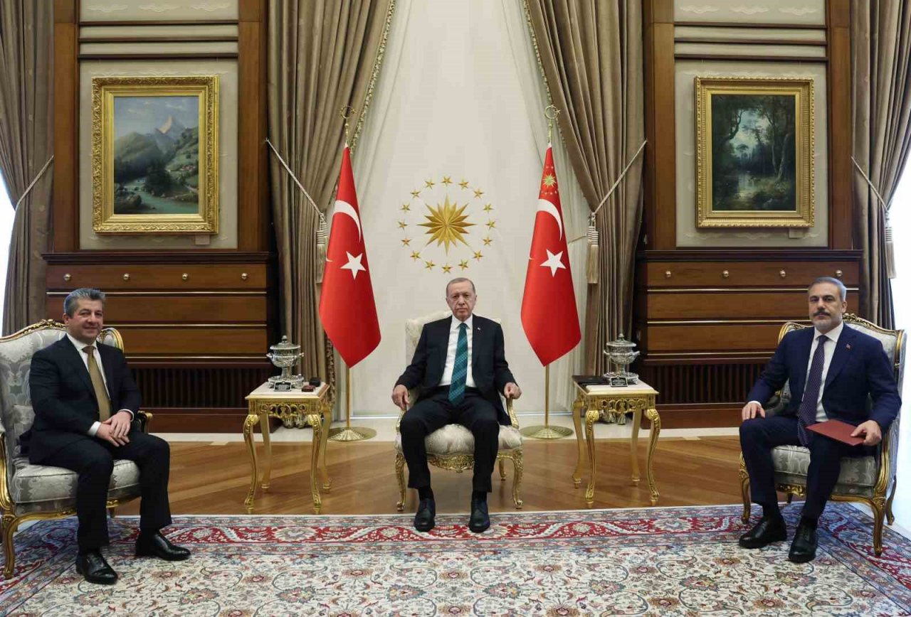 Cumhurbaşkanı Erdoğan, IKBY Başbakanı Mesrur Barzani’yi kabul etti