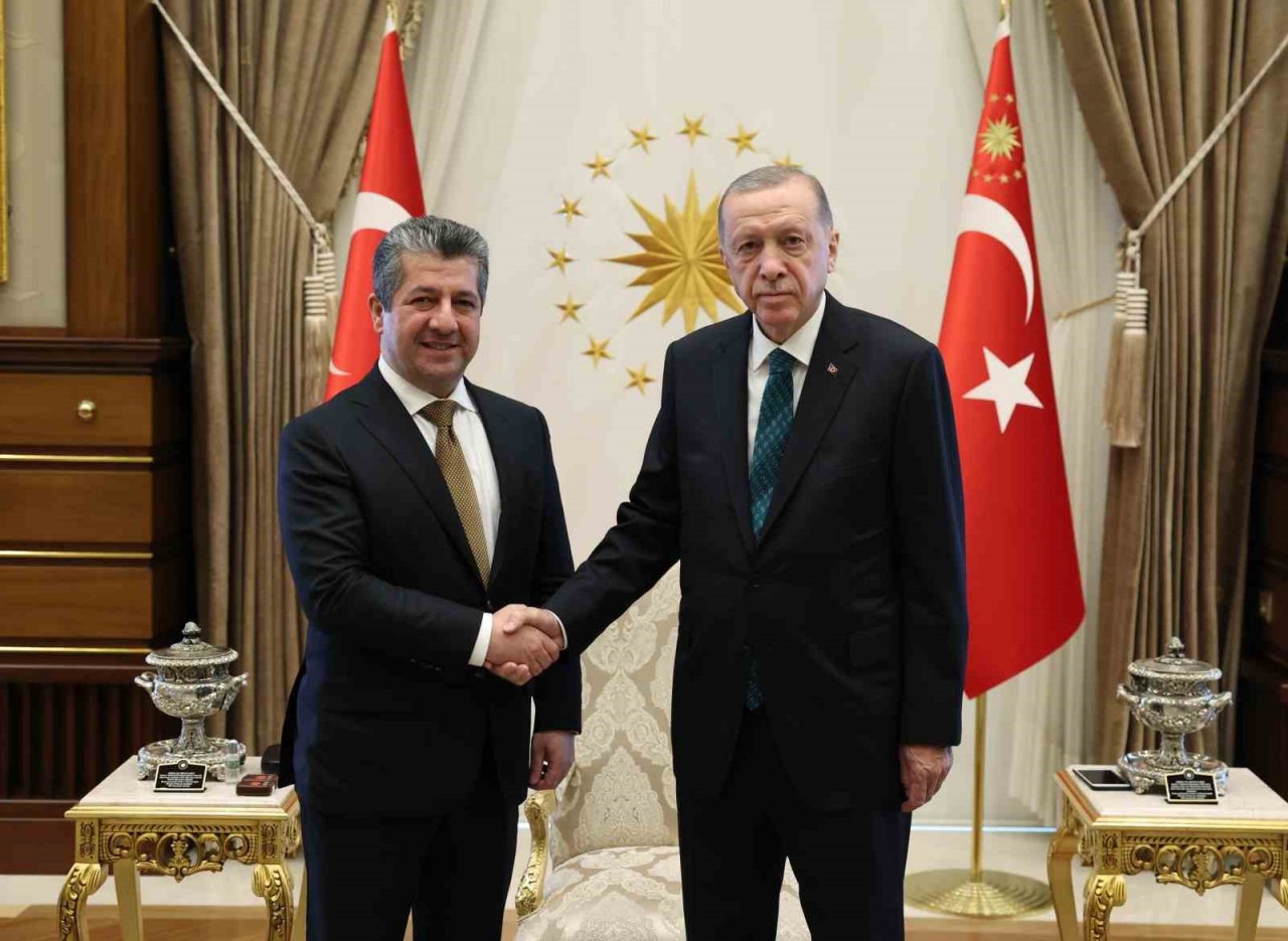 Cumhurbaşkanı Erdoğan, IKBY Başbakanı Mesrur Barzani’yi kabul etti
