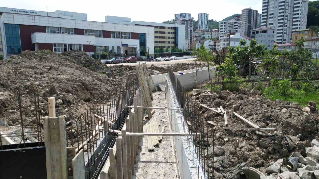 Fatsa Millet Bahçesi inşaatı devam ediyor