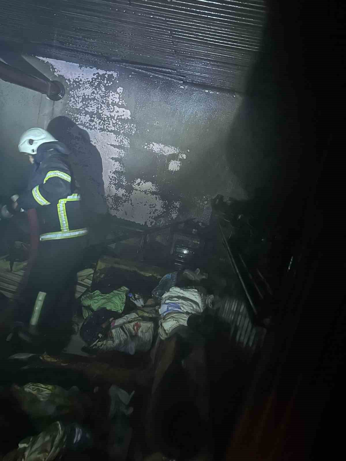 Muratlı’da ev yangını