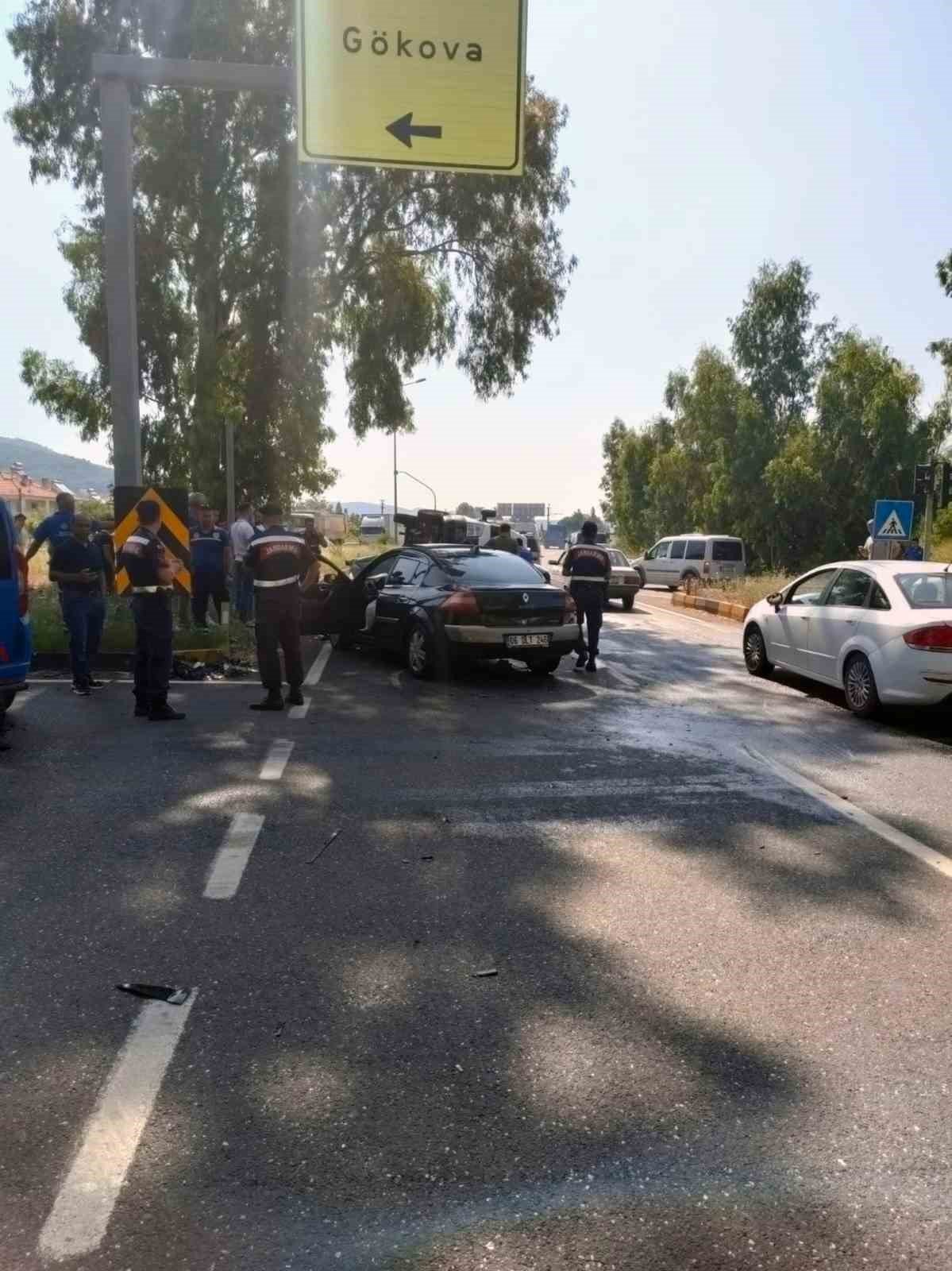 Gökova kavşağında kaza