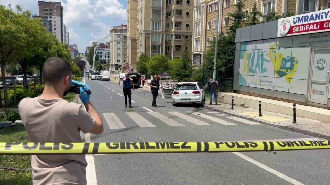 Ümraniye’de otomobile silahlı saldırı: 1 yaralı