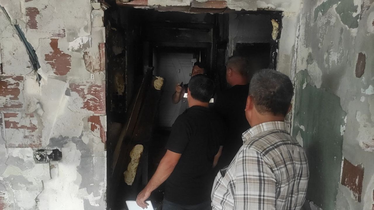 Tadilat esnasında yangın çıktı