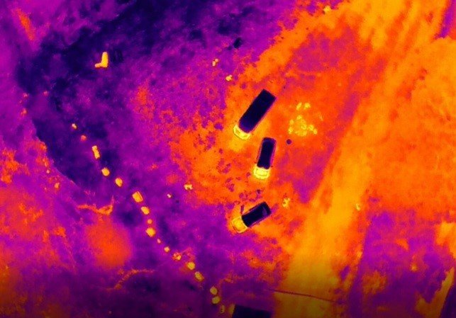 Antik kentte kaçak kazılara gece görüşlü termal drone ile önlem