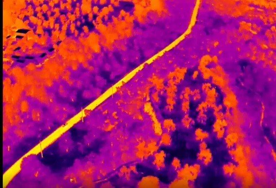 Antik kentte kaçak kazılara gece görüşlü termal drone ile önlem