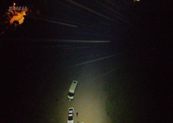 Antik kentte kaçak kazılara gece görüşlü termal drone ile önlem