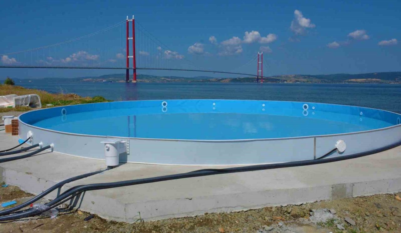 Lapseki’de Aqua Park projesinin çalışmaları sürüyor