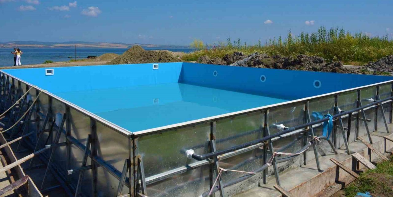 Lapseki’de Aqua Park projesinin çalışmaları sürüyor