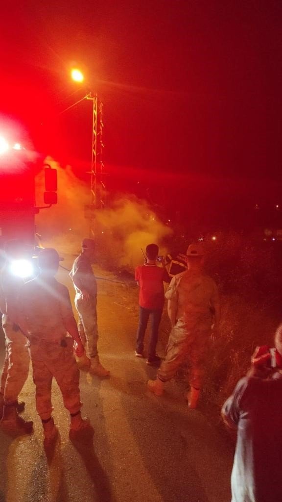 Otluk alanda çıkan yangın itfaiyenin müdahalesi ile söndürüldü