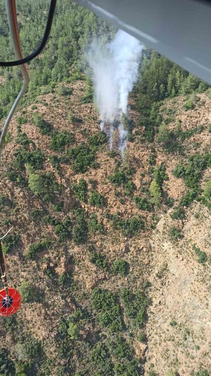Marmaris’te orman yangını