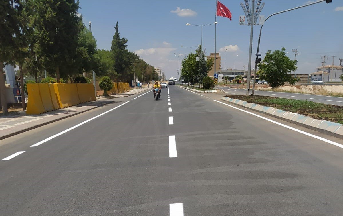 Şanlıurfa’da yollar işaretlendi